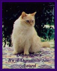 Dusty Rose's It's A Dynamite Site Award