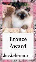 Showstar Birman's Bronze Award